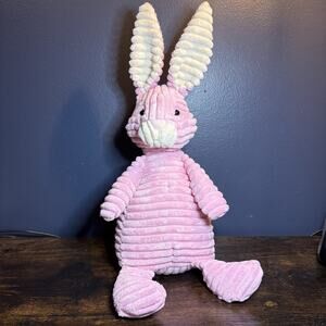 Jellycat Cordy Roy Pink & Cream Rabbit Hare Long Ear Bunny Plush Medium 12"
